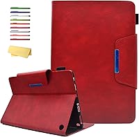 Vista 21 de Funda para tablet Yaxa Fire HD 8 y Fire HD 8 Plus (12ª/10ª generación, versión 2022/2020) de 8 pulgadas con soporte, soporte para lápices