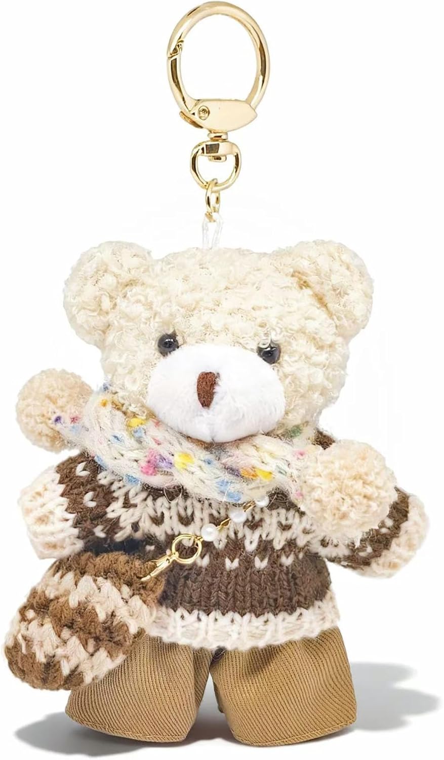 Bear Keychain Bag Charms Purse Charms Cute Keychains for Women Handbags, Backpacks, Wallet