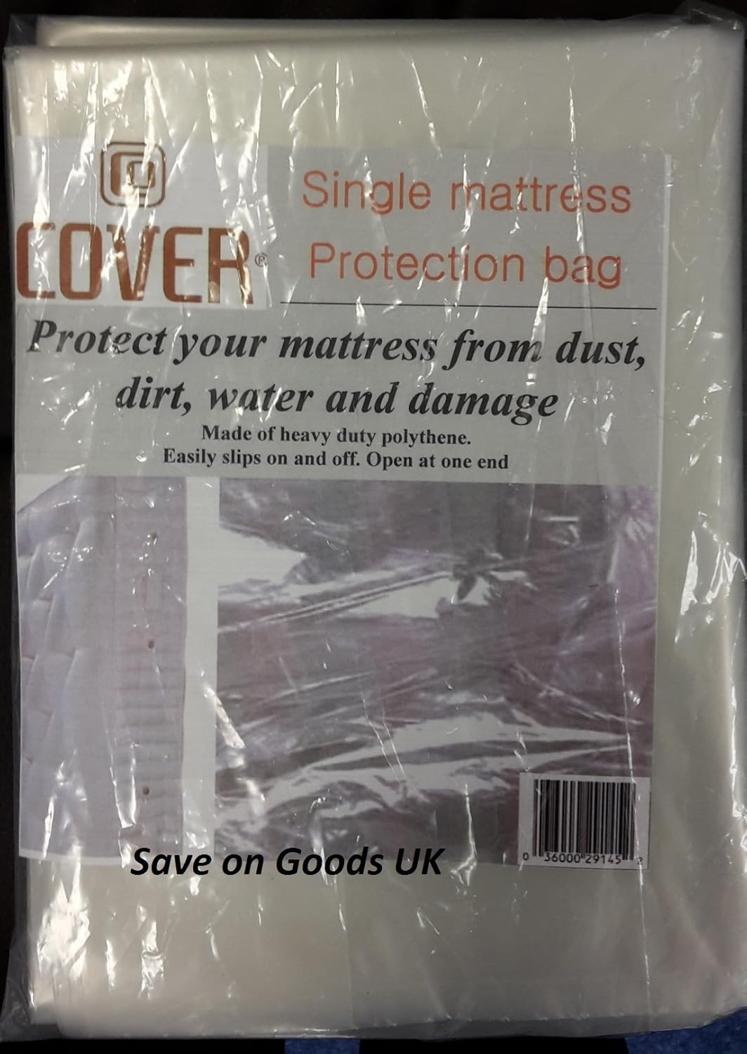 3ft single mattress bag cover.Matress travel,transport,removals