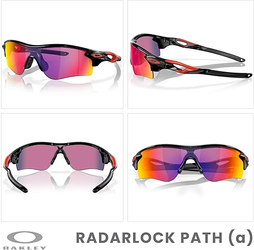 Miniatura 3 de OAKLEY Radar Lock Path Asian Fit OO9206 Gafas de Sol Rectangulares de Puente Bajo para Hombres+Paquete con Kit de Correa de Accesorios, Bolsa de
