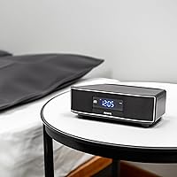 Vista 7 de Aiwa Exos Altavoz para el Hogar, Sistema de Sonido Premium de 30W RMS con Reproductor de CD, Conectividad Bluetooth, Radio FM, Entrada Digital