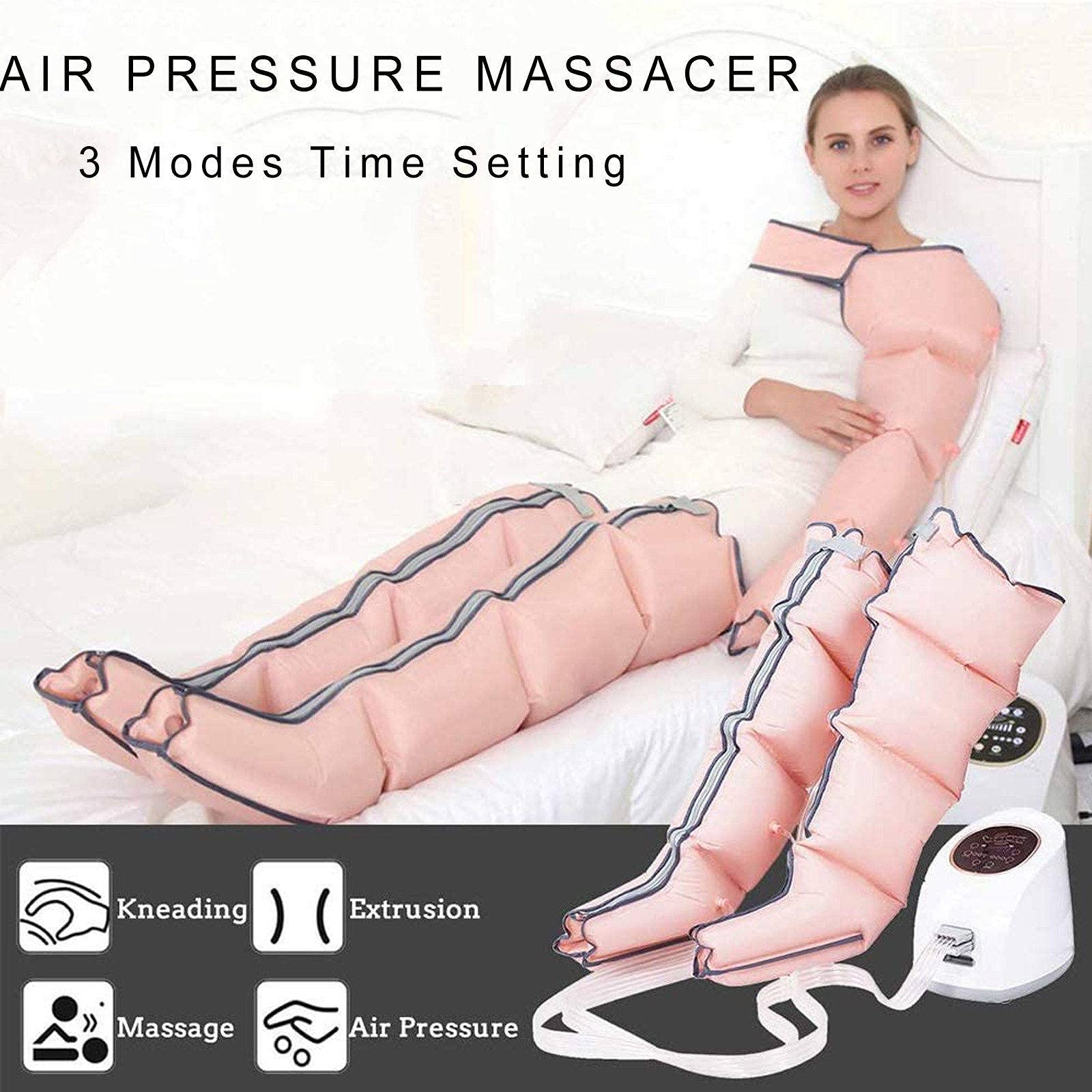 Massaggiatore per piedi e gambe, massaggiatore per gambe a compressione d'aria, stivali di recupero, sistema di massaggio per gambe a compressione per la circolazione e il rilassamento muscolare - 3
