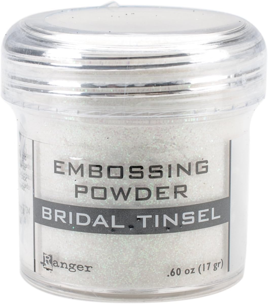 Ranger Embossing Powder, 1-Ounce Jar, Bridal Tinsel