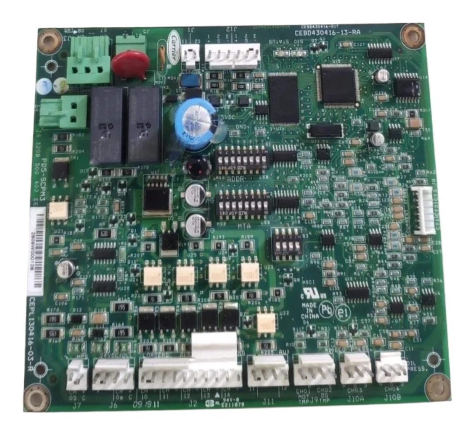 Carte mère compresseur Carrier CEBD430416-12A pour réparer une panne de climatisation