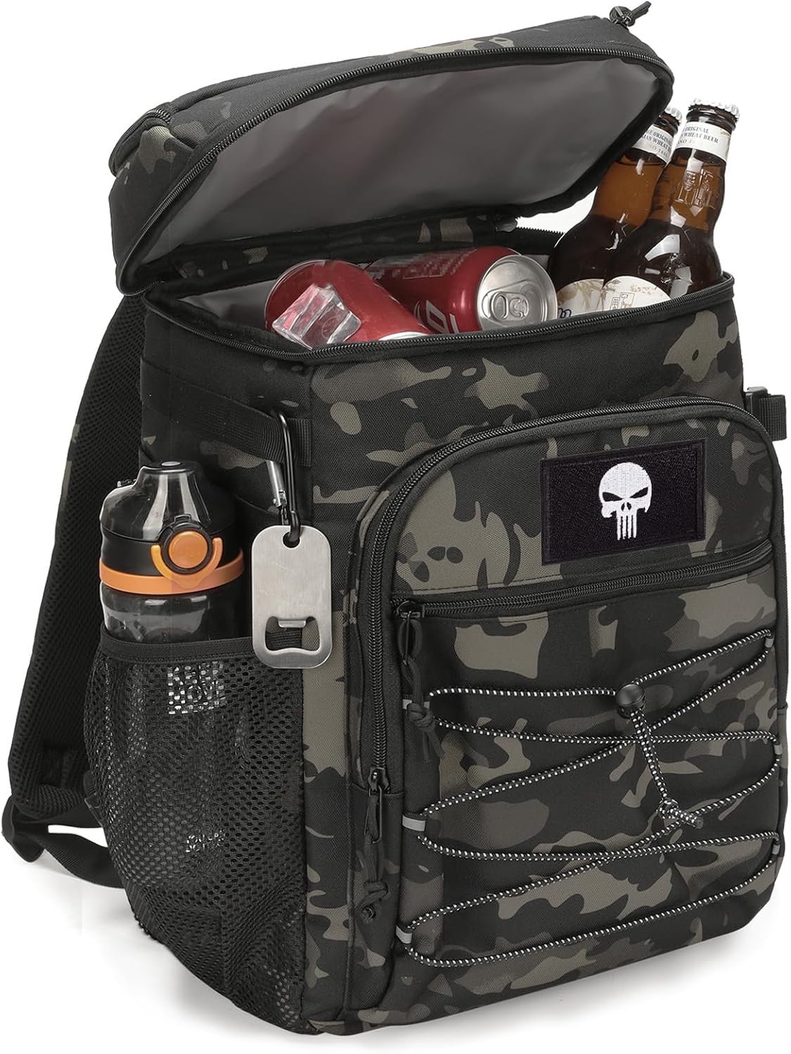 Tactical Cooler Backpack - 25L Insulated Backpack Leak-proof & Robust - Large Lunch Backpack Waterproof Ice Backpack for Men Women Work Day Trips Camping Beach & Hiking Robuster taktischer K hlrucksack 25L Volumen auslaufsichere Isolierfutter wasserfestes 900D-Gewebe f r Beruf & Arbeit