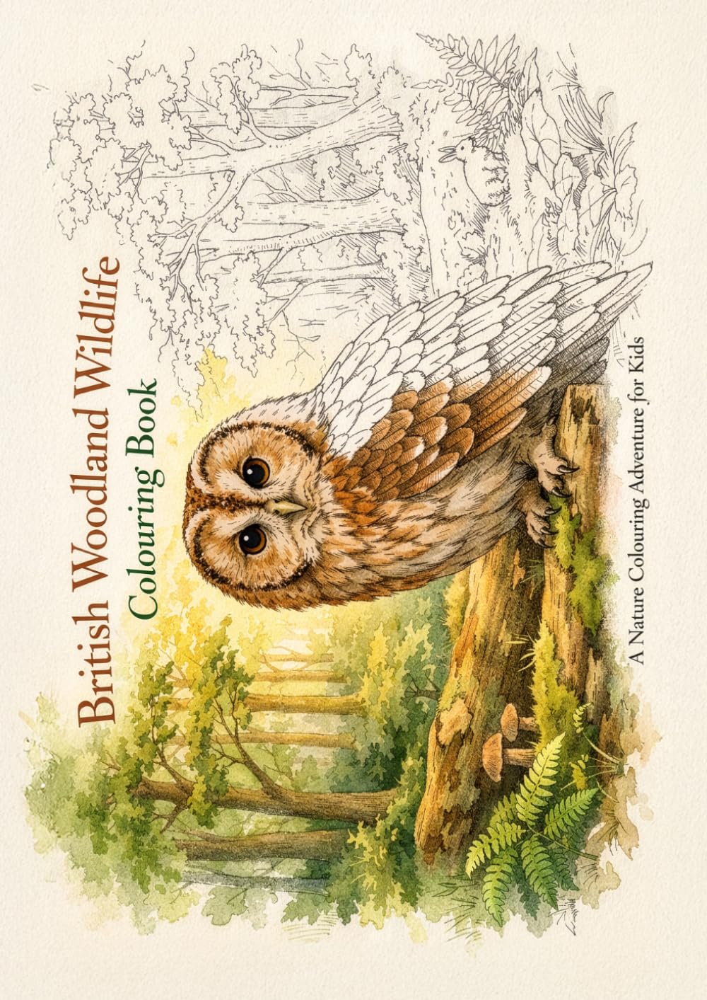 British Woodland Wildlife - Colouring Book (Wildlife of the United Kingdom - Colouring Books)