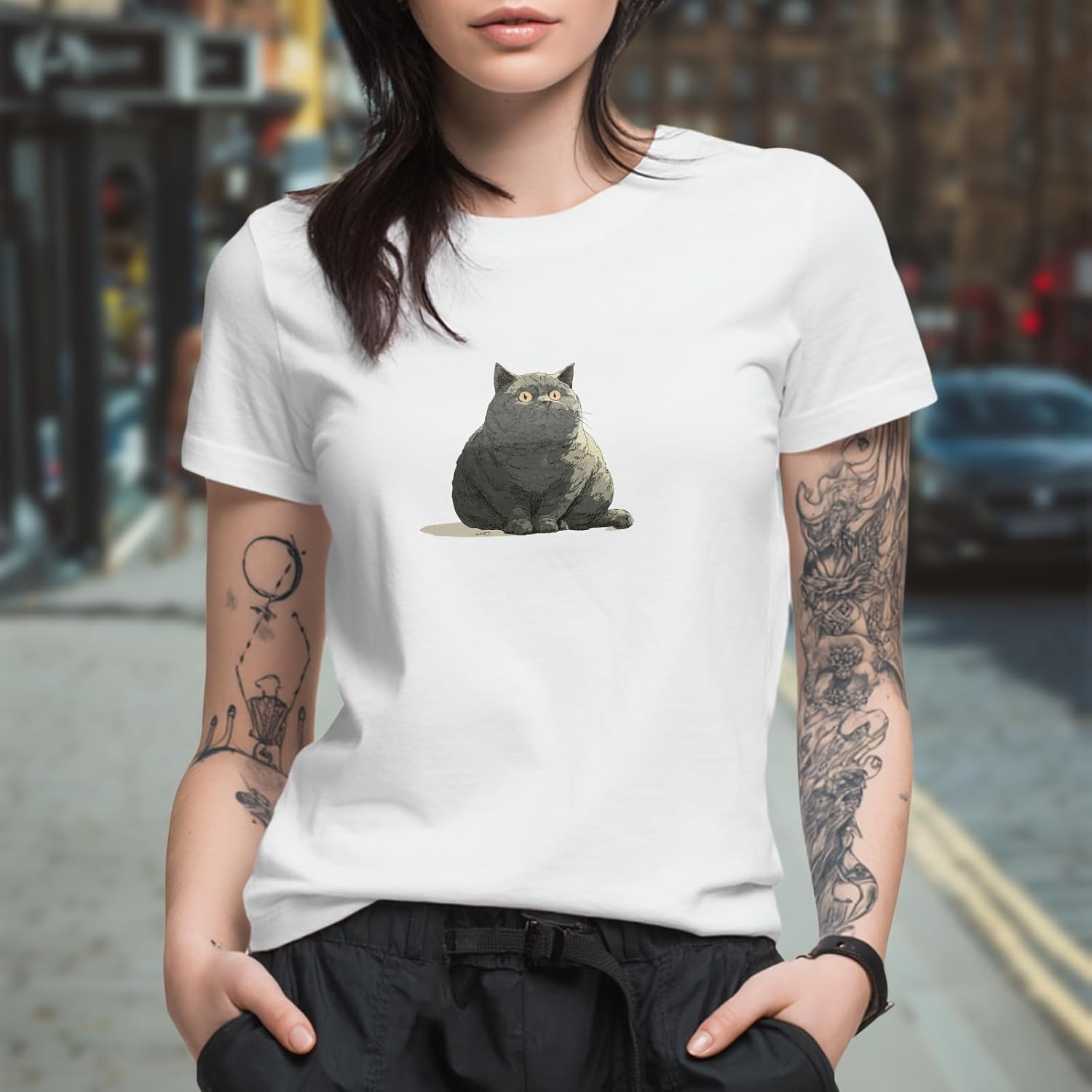 Graphic Tee Shirts for Women Solid 100% Cotton Loose Fit Retro 2026 Summer Soft and Comfy Breathable Tees - Image 2