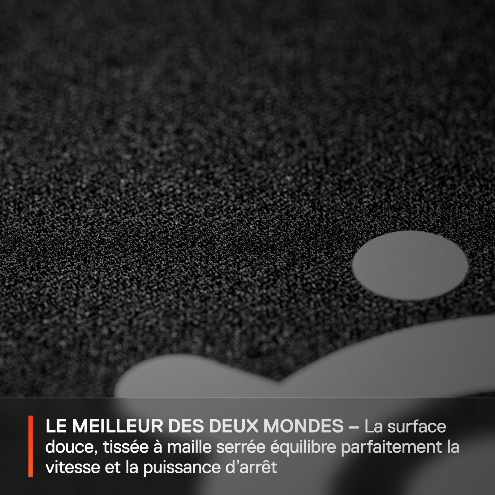SteelSeries tapis de souris gaming QcK XL Performance Balance - Densité élevée pour une glisse fluide - Bords cousus à profil bas - Base antidérapante en néoprène - Taille 900 x 400 mm -FPS, MOBAs,RTS