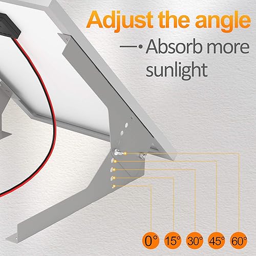 Miniatura 6 de Kit de panel solar de 30 W de 12 V, cargador de panel solar monocristalino fuera de la red con controlador impermeable inteligente + soporte de