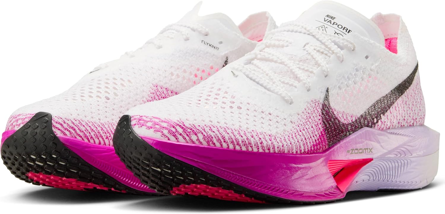 Nike Vaporfly 3 Women's Road Racing Shoes (DV4130-104, White/Vivid Purple/Purple) Size 5.5