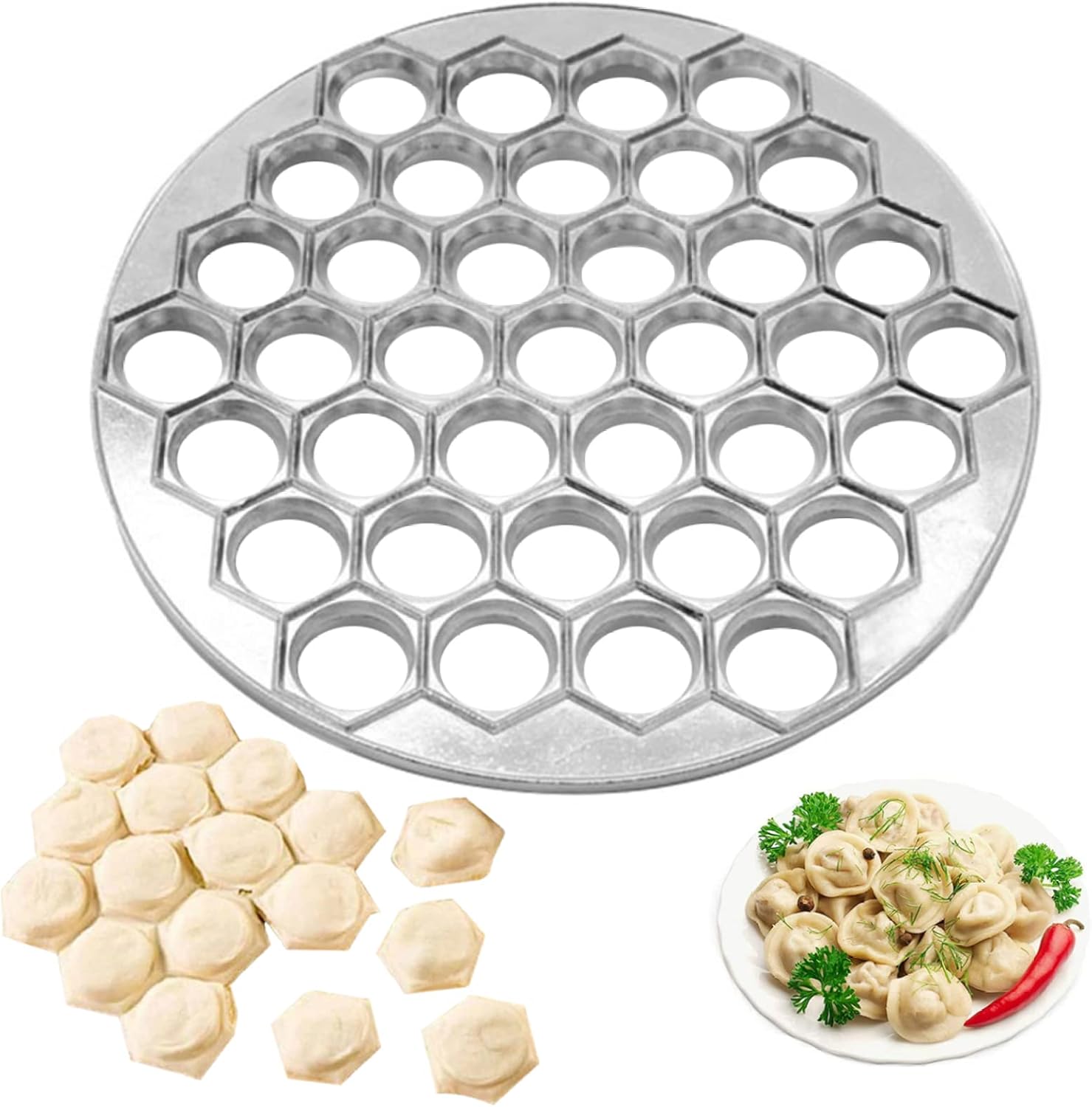 Ravioli Maker Ravioli Maker Reusable Washable Ravioli Machine Aluminum Alloy 9.84 Inch 37 Holes Restaurant Mould