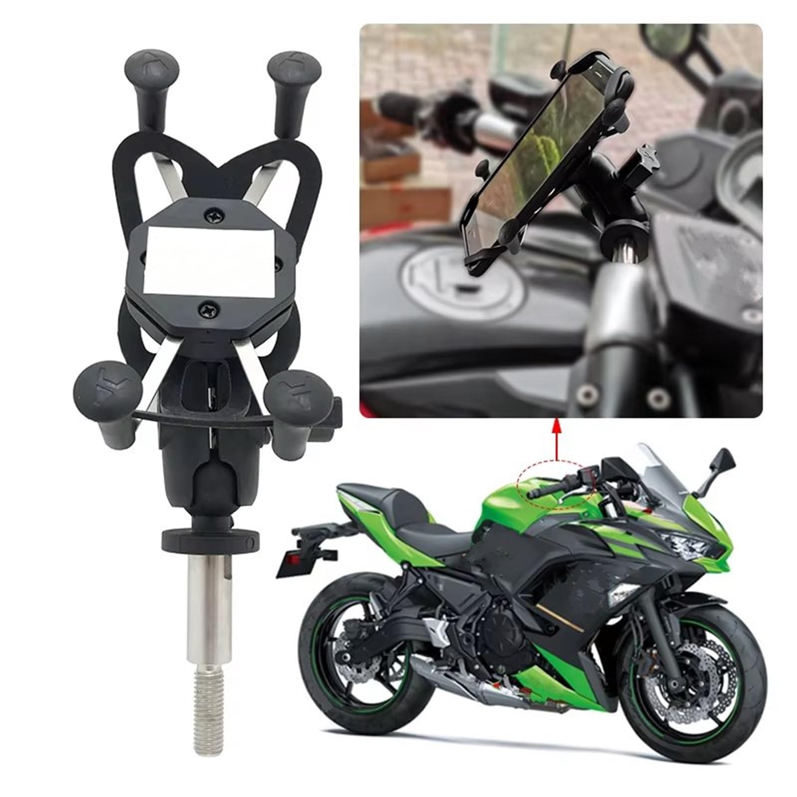 Support De Navigation GPS pour Moto pour Kawasaki pour Ninja 650 pour Ninja650 2017 2018 2019 2020 2021 Support De Téléphone Support De Tige De Fourche Support de Navigation de Moto
