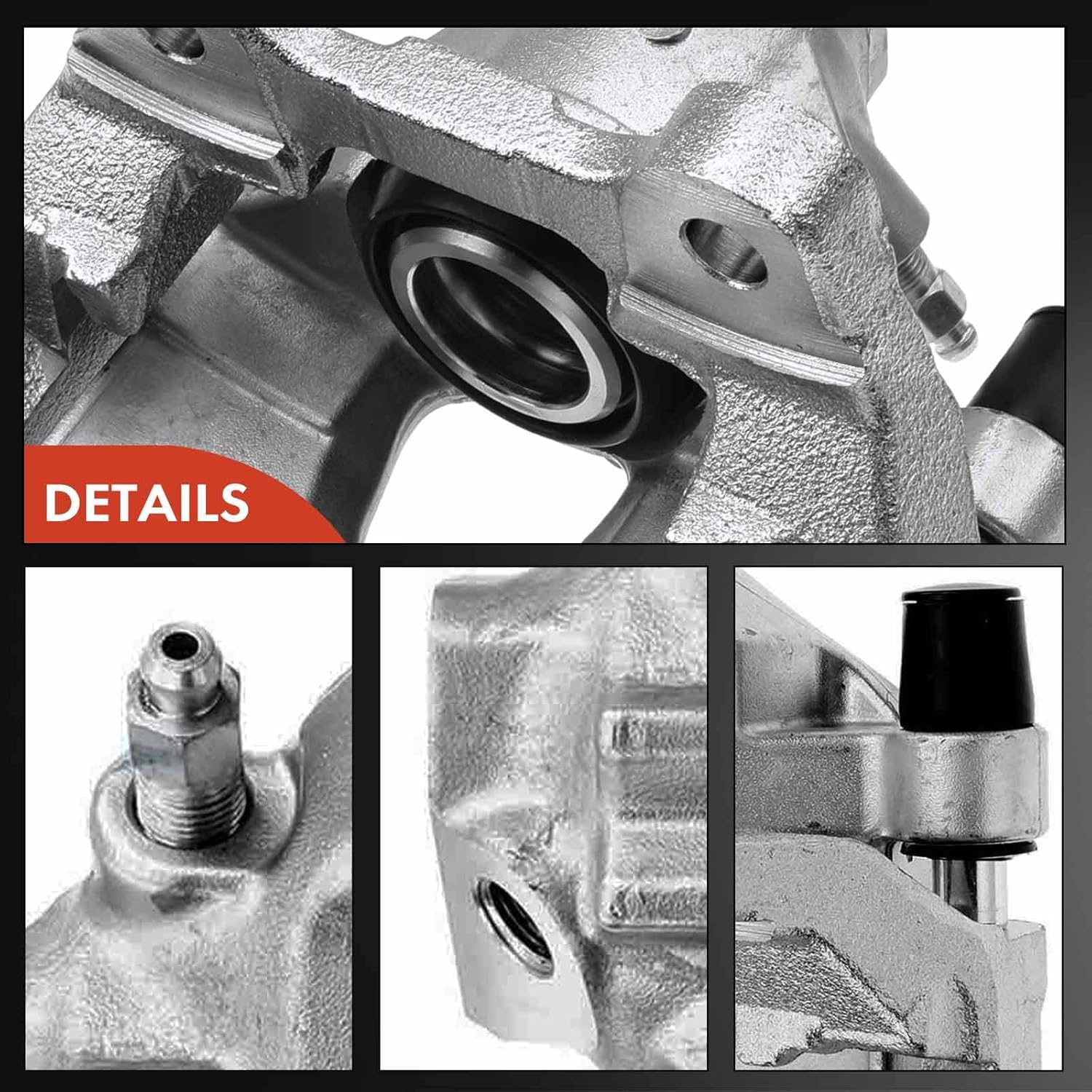 A-Premium Disc Brake Caliper Assembly with Bracket Compatible with Select Mercedes-Benz Models - C250 2012-2015, C300 2013-2014, C350 2011-2015, E350, E400, E550 - Rear Right Passenger Side