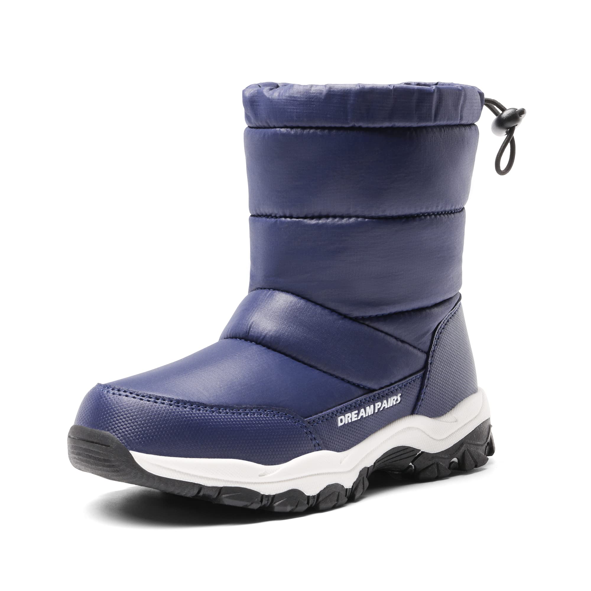DREAM PAIRS Boys Girls Snow Boots Lightweight Slip Resistant Mid Calf Winter Shoes for Little/Big Kid