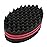 BEWAVE Big Holes Barber Hair Brush Sponge Dreads Locking Twist Afro Curl Coil Wave Hair Care Tool, 2 Pcs with 1 Pc Hair Pick