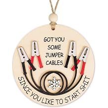 Funny Christmas Ornaments 2026, I Got You Some Jumper Cables Ornament, Funny, Funny Gifts for Coworkers, Ugly Christmas Ornaments, Best White Elephant Gift Christmas Ornament