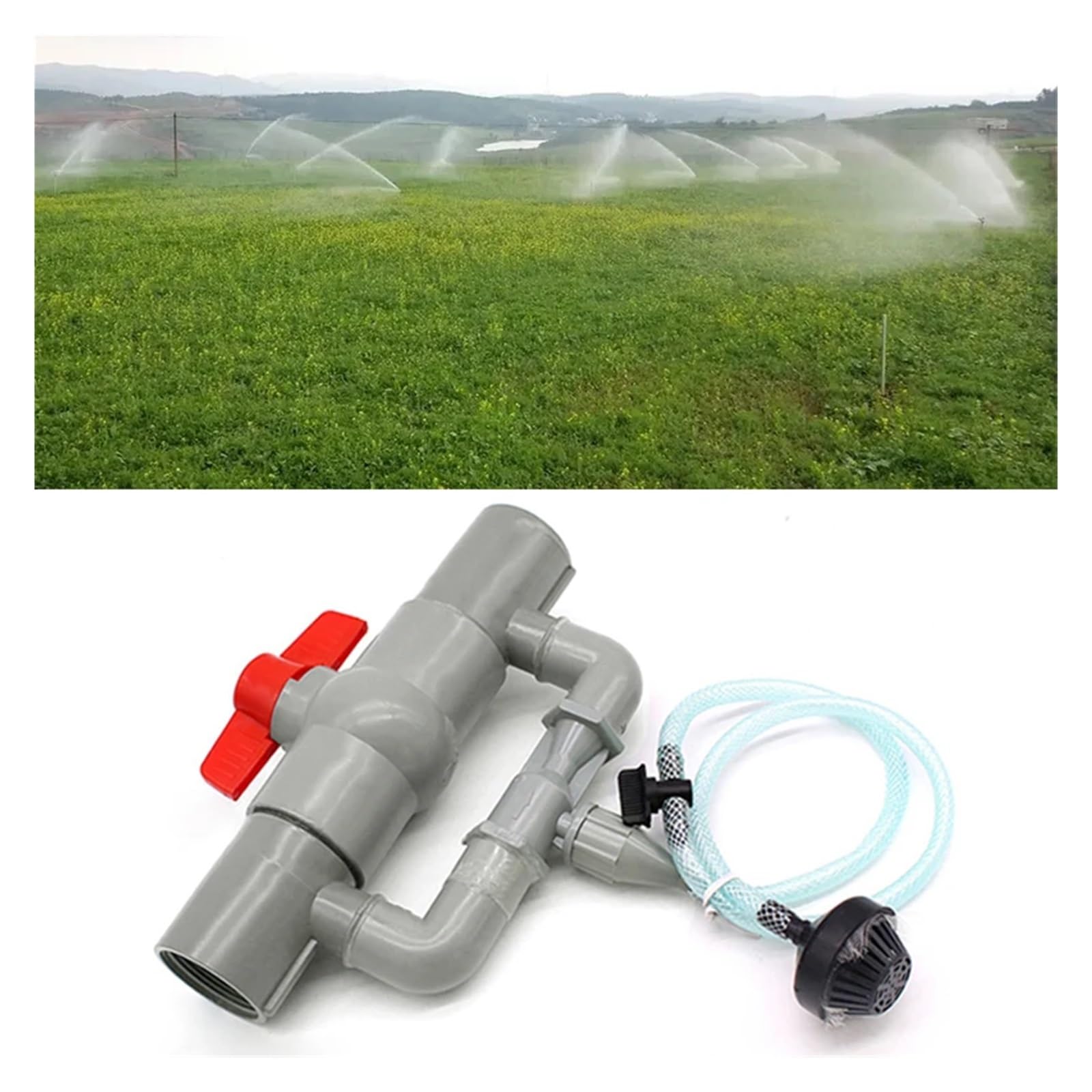 Inyector de fertilizante Venturi de 32/40/50mm, interruptor de filtro, planta, huerto, pulverización de fertilizante, Conector de tubo, suministro de riego(50mm)