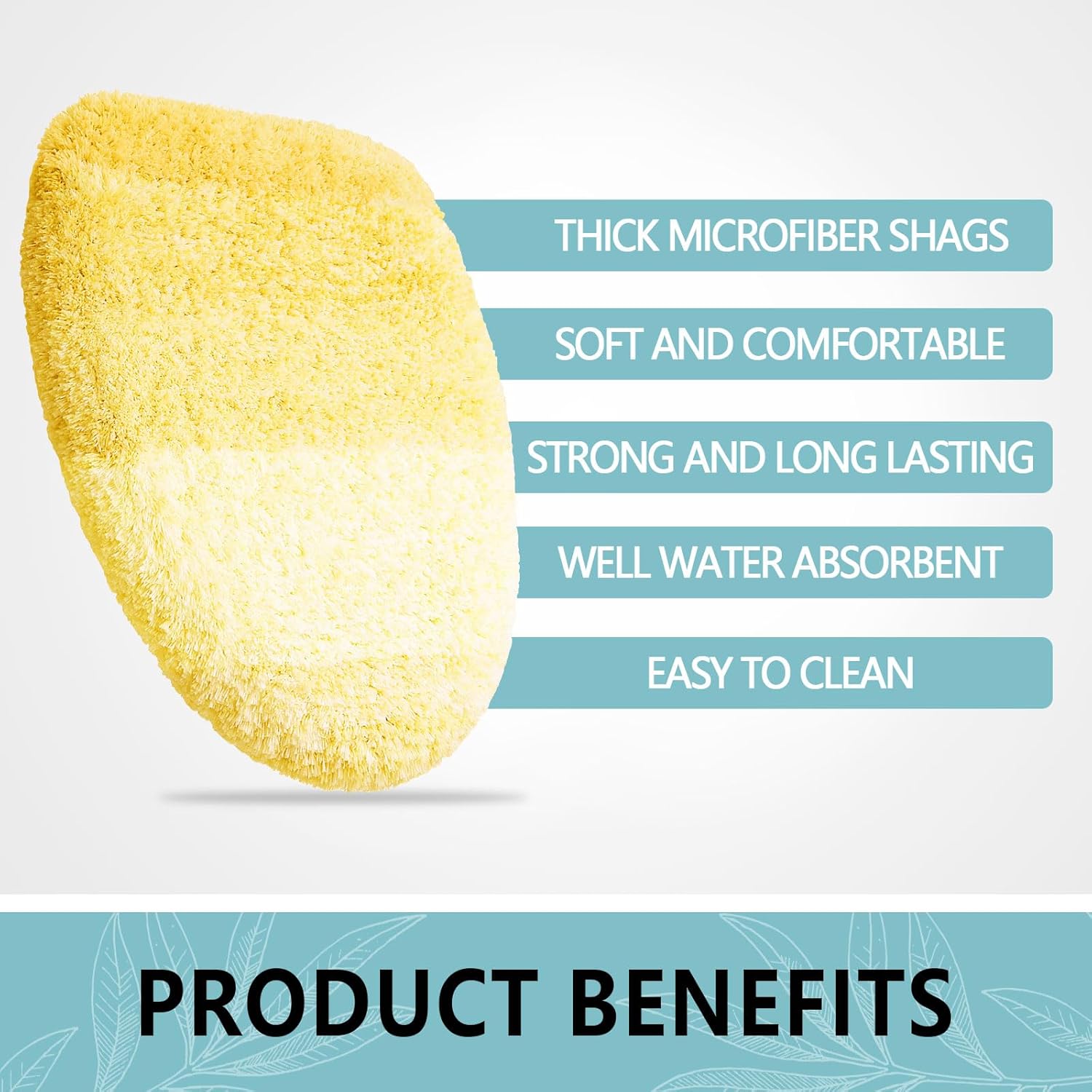 Arotive Soft Microfiber Bathroom Toilet Lid Cover, Machine Washable Seat Covers, 17.5 x 15, Stays in Place Rubber Backing, Fits Most Round, Elongated and Oblong Lids, Accessories Decor, Yellow