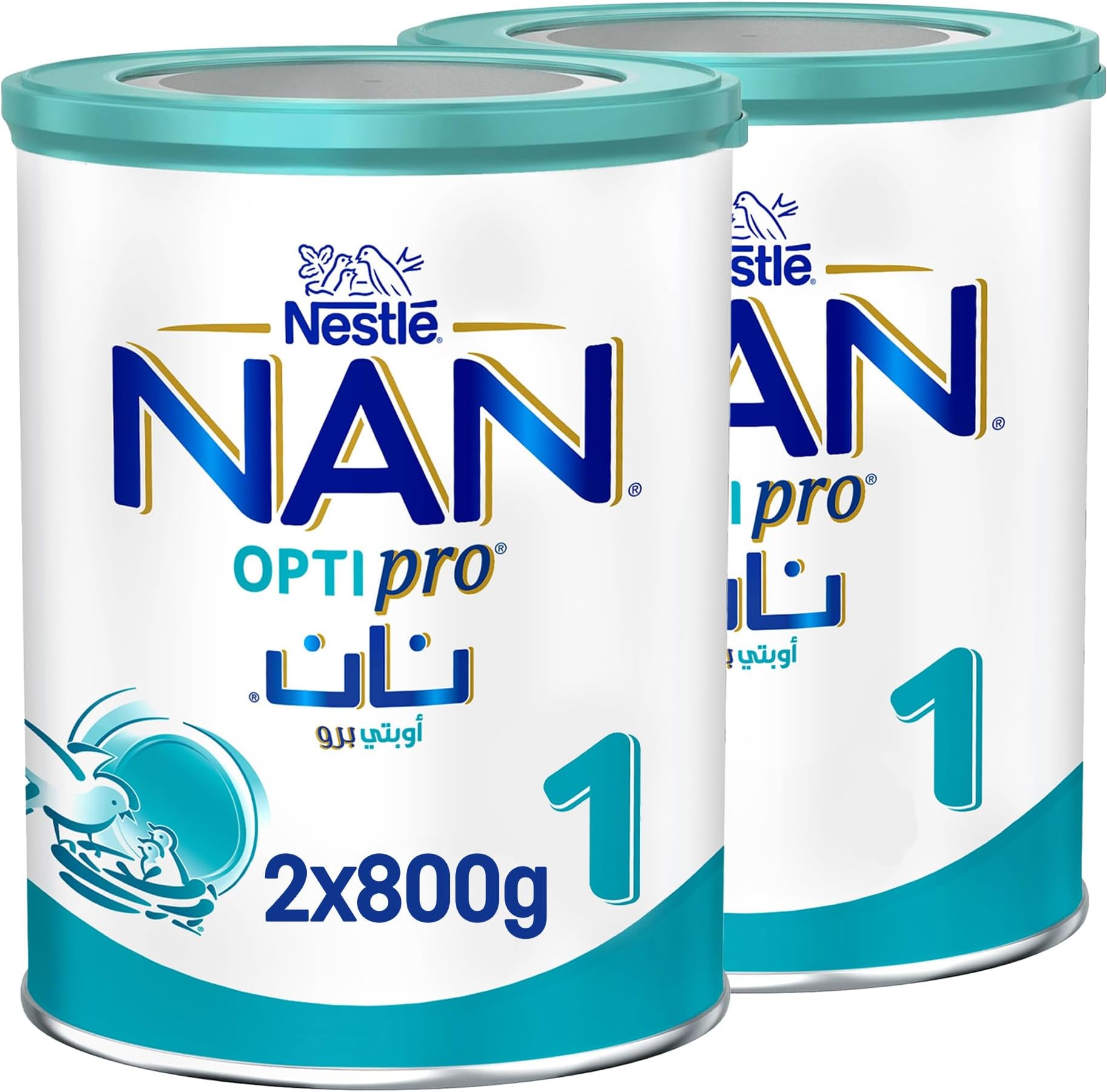Nestle NAN Optipro Stage 1, From 0 to 6 Months, 800g Dual Pack (800g x 2)