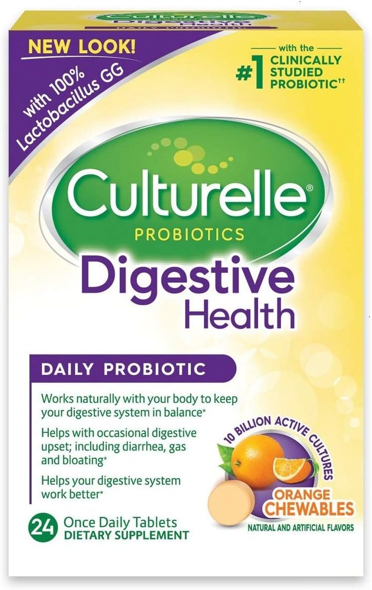 Culturelle Digestive Health Probiotic Chewable Tablets