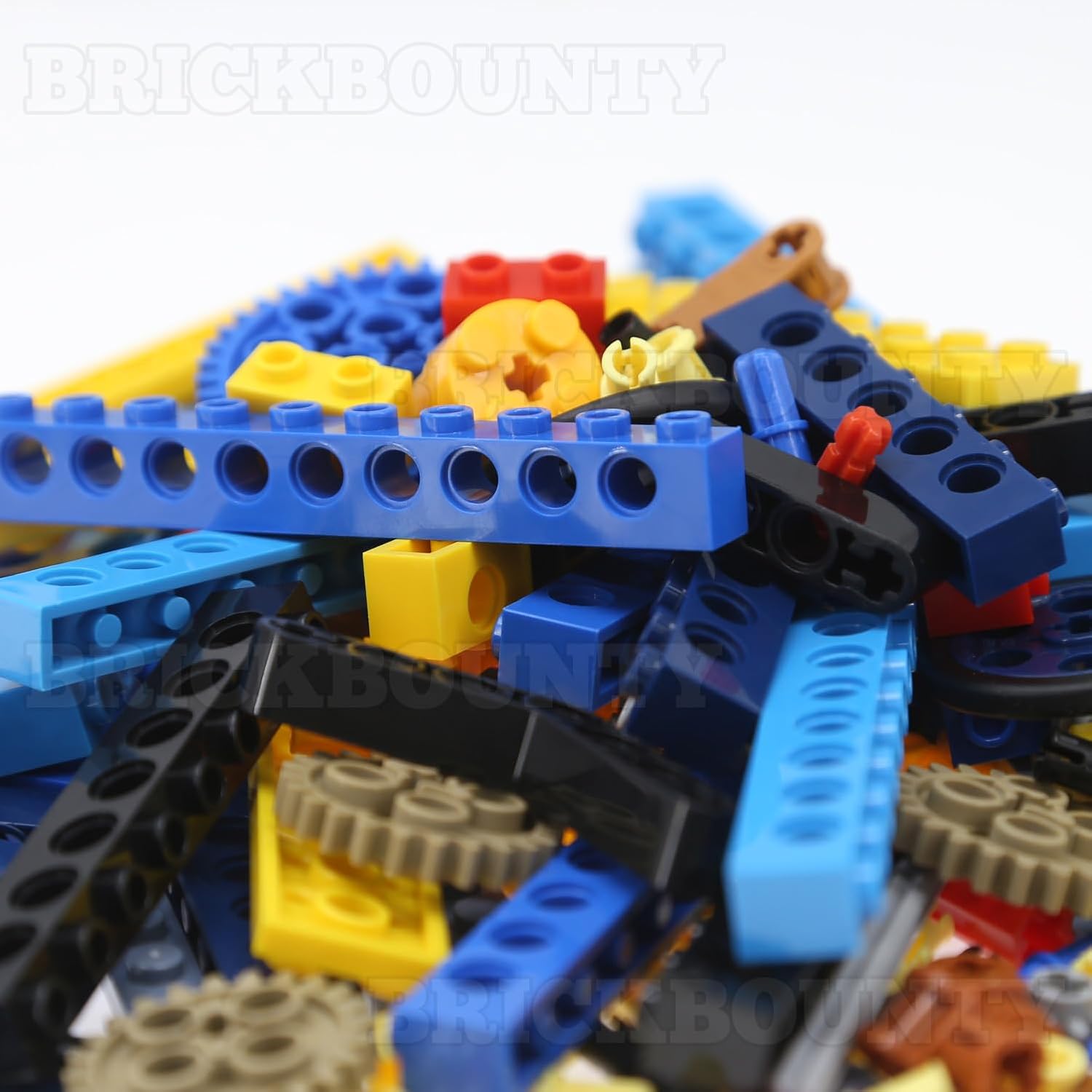 196 Pcs Technical-Part Compatible with Technic Building Block Set, Beams Tires Axles Gears and Pins, MOC Replacement Kit for Technical Building Blocks image 4 of 6 B0DHXDHGTR