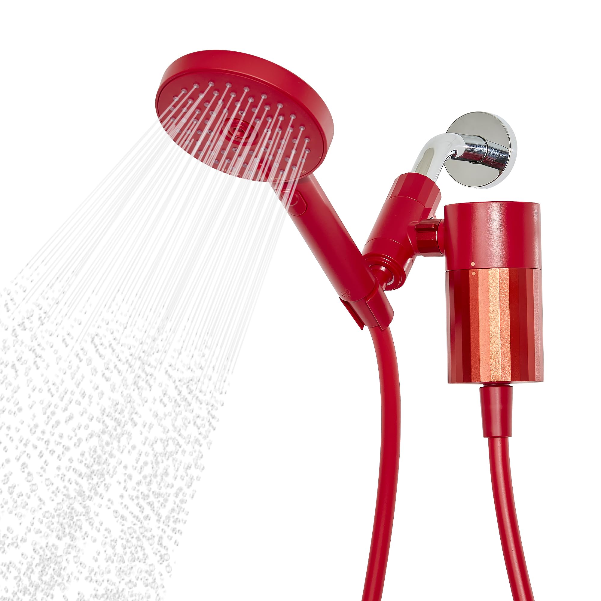Sproos! - Cabezal de ducha de mano con juego de filtros, sistema de filtración de alto rendimiento para un cabello y piel más saludables, manguera extralarga de 70 pulgadas, 3 funciones de