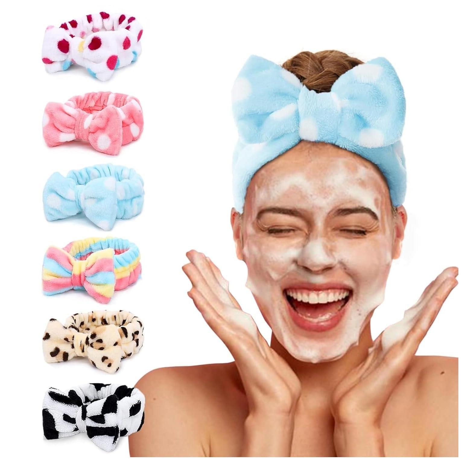 Shreya's Creation Spa Headband, Bow Hair Band, Facial Head Band-image-20