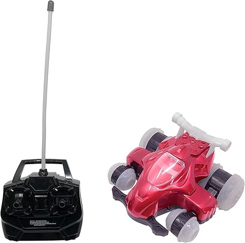 Mindscope rojo hoverquad Radio Control Stunt acción luz LED Vehículo 27MHz