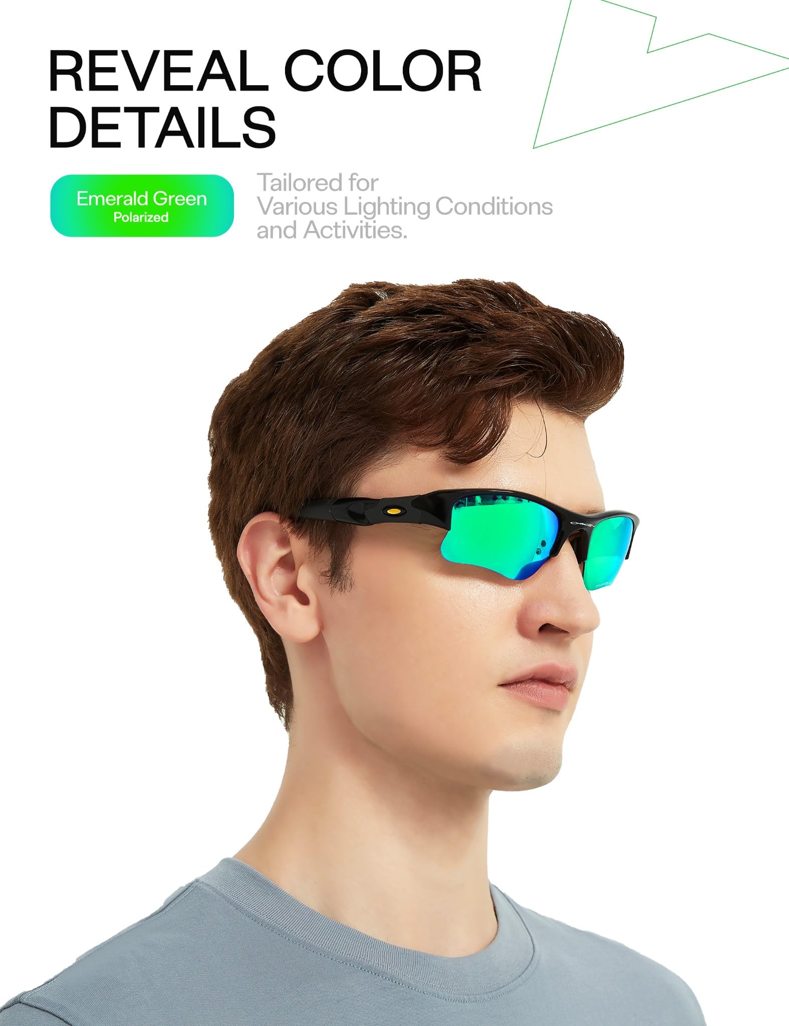 Mryok Lentes de repuesto para gafas de sol Oakley Crankshaft OO9239, polarizadas HD, protección UV, resistentes a los impactos y se ajustan perfectamente