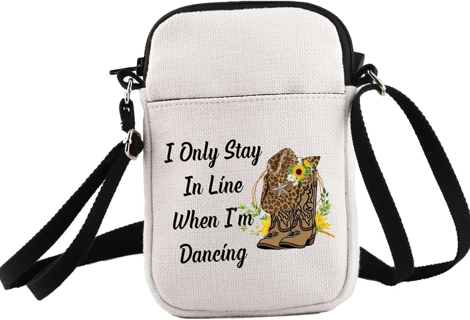PXTIDY Line Dance Gift Country Dancer Gift Western Country Music Line Dancing Crossbody Bag Music Dance Bag Line Dancer Purse