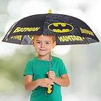 Vista 2 de DC Comics - Paraguas para niños, ropa de lluvia para niños de 3 a 6 años
