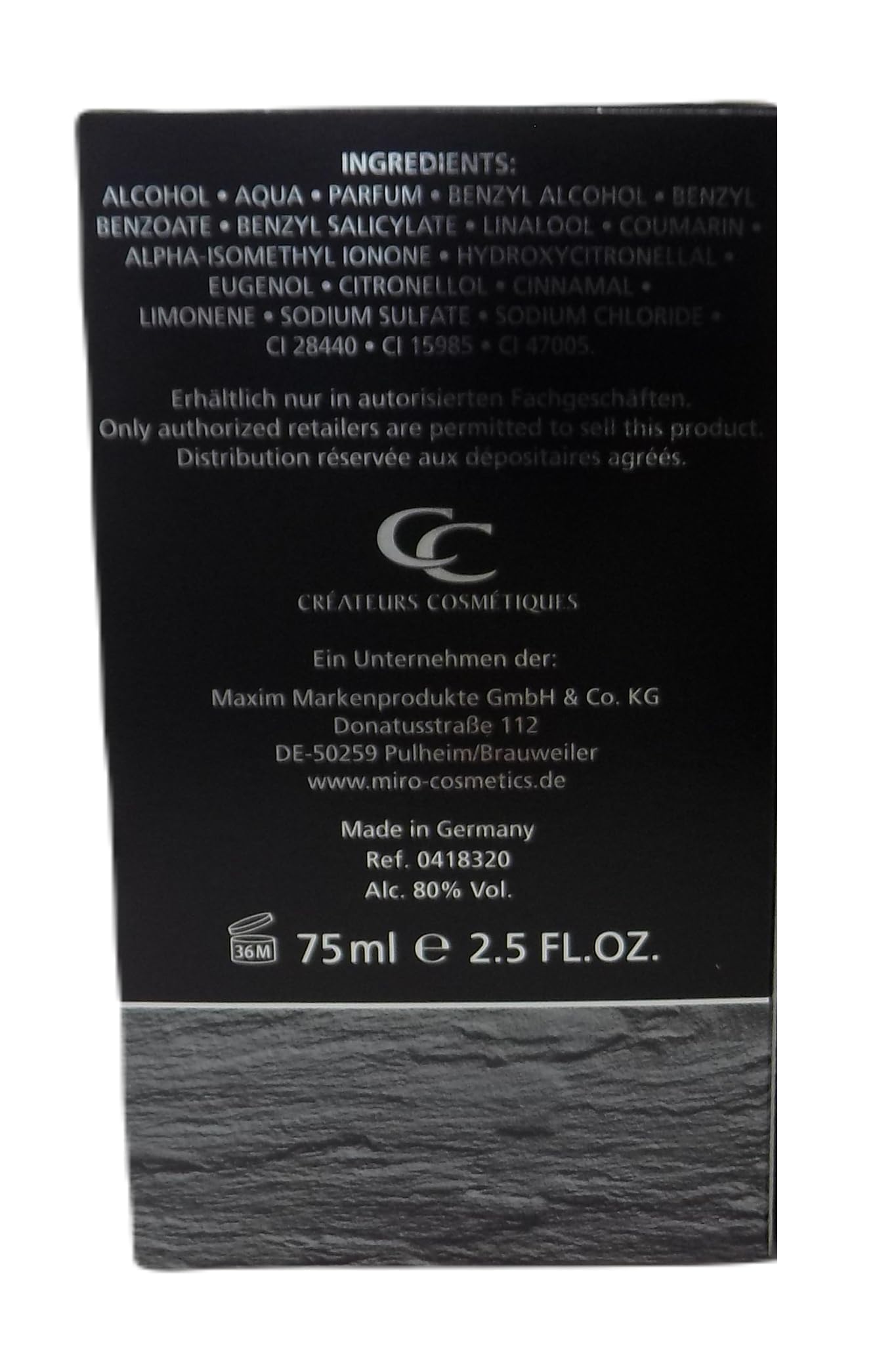 MIRO CABAL POUR HOMME 3 tlg Duft & Pflegeset: Eau de Toilette Spray 75 ml + Deodorant Spray 150 ml 24 h Schutz ohne Aluminium + Perfumed Bath and Shower Gel 250 ml