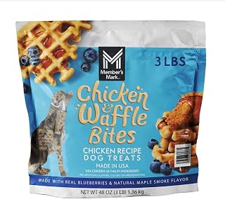Chicken & Waffle Bites Chicken Recipe Dog Treats, 48 oz.(Pack of 2)