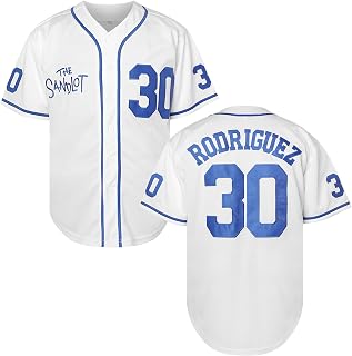Bel Air Jersey Shirt Sleeve Benny 'The Jet' Rodriguez #30 The Sandlot Legends T Shirt 3D Print Fashion Baseball Jersey S-3XL