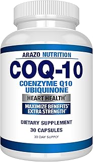 CoQ10 Ubiquinone Coenzyme Q10-200mg Per Serving Maximum Strength Nutritional Supplement - High Absorption Capsules with No Soy