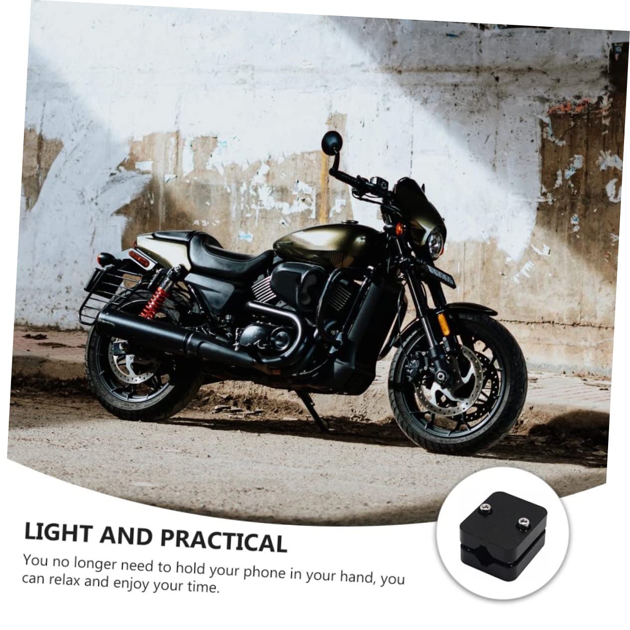 Soporte de GPS para Motocicleta de Aleación de Aluminio, Negro, para Teléfono, Fácil Instalación y Uso Seguro en Moto