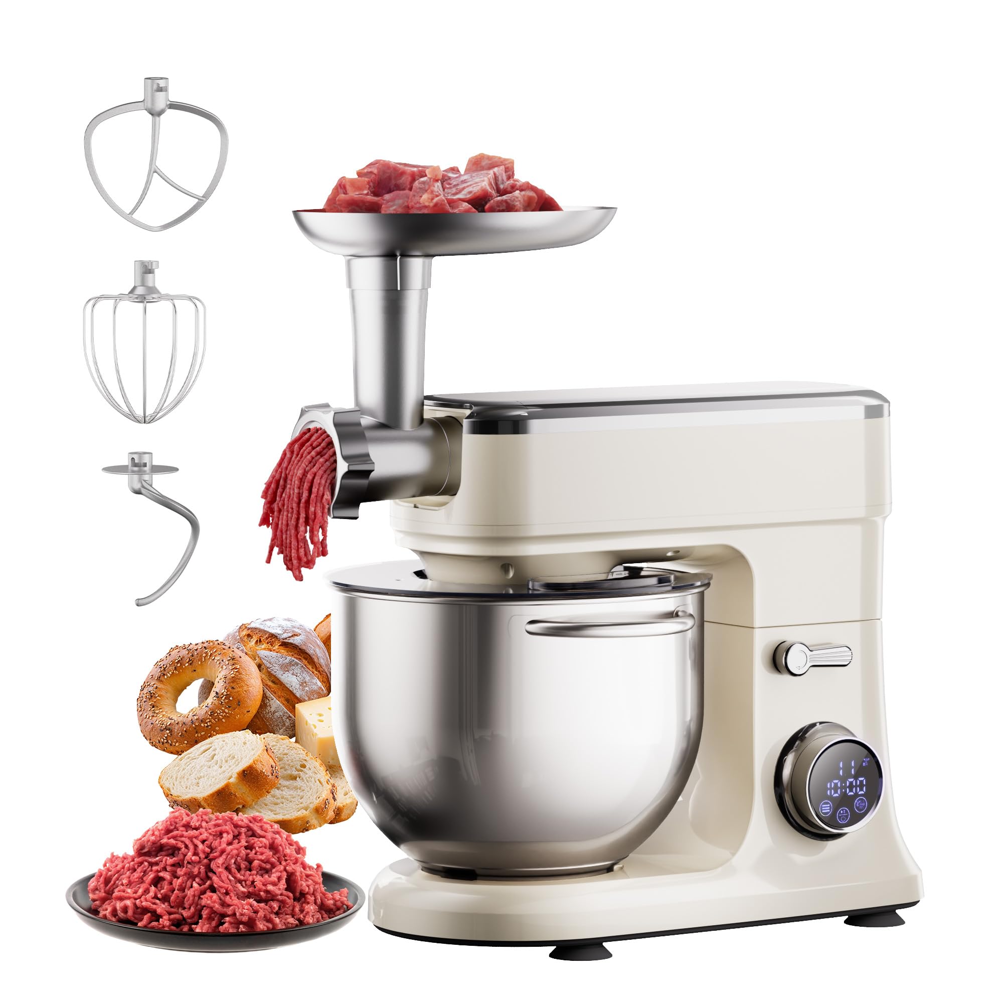 BioloMix Stand Electric Kitchen Mixer, 11 Speed Adjustments