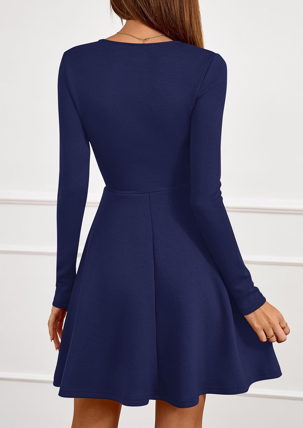 PRETTYGARDEN Womens Long Sleeve Cocktail Mini Dress 2026 Fall Crew Neck A Line Homecoming Party Short Dresses Elegant Classy - Image 4