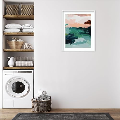 Miniatura 28 de Amanti Art Framed Wall Art Print 25x21 Utopia Art Print by Urban Road, Abstract Wall Art, Modern Contemporary Decor, Medium Poster Painting Artwork