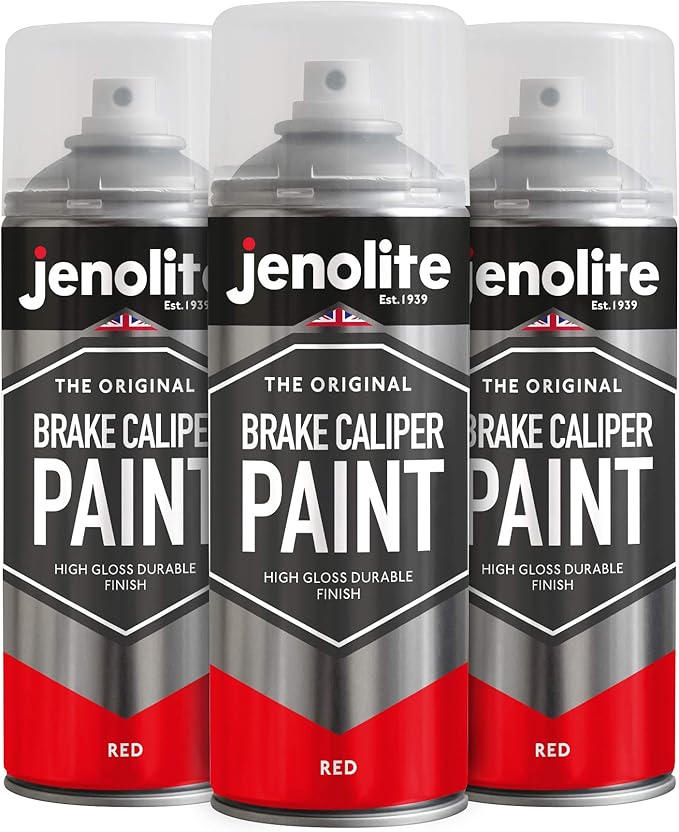 JENOLITE Brake Caliper Paint Red 3 x 400ml (Restore & Transform Car