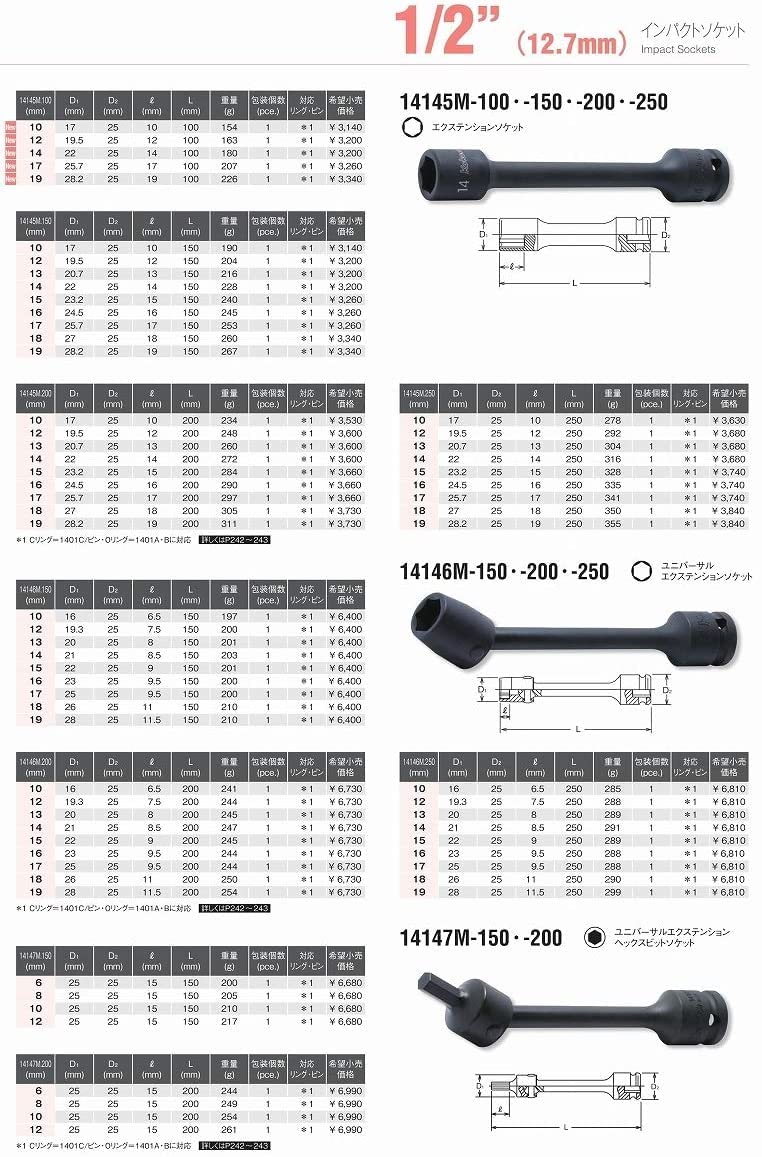 Amazon | コーケン 1/2(12.7mm)SQ. インパクトユニバーサル