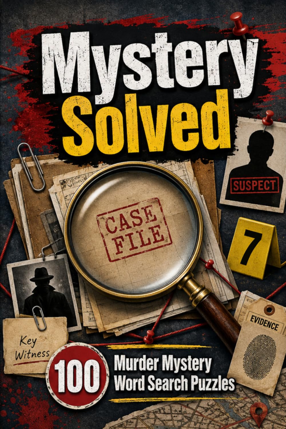 Mystery Solved: 100 Murder Mystery Word Search Puzzles for Mystery Lovers, Detectives & Puzzle Fans