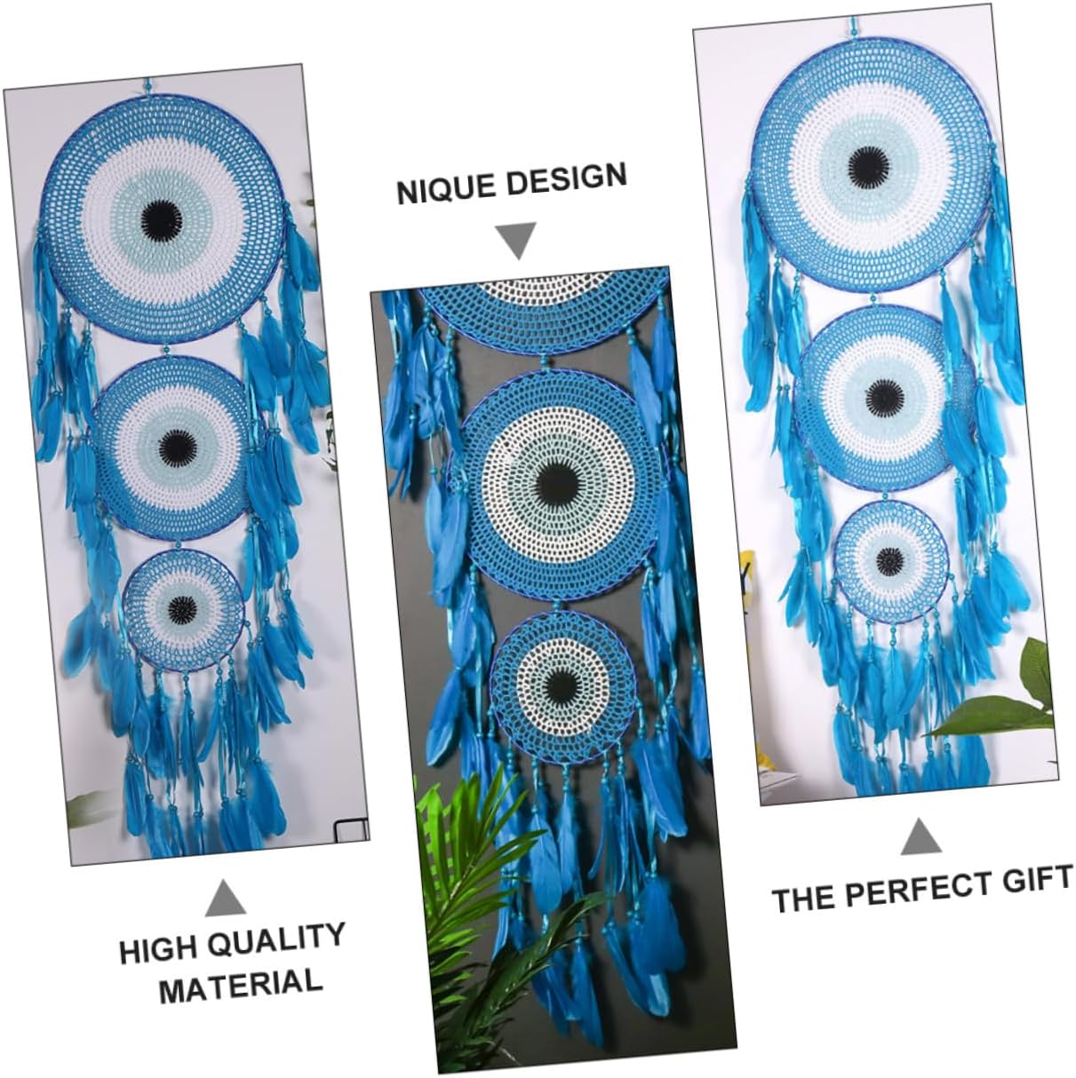 Cabilock Hand Woven Dream Catcher Wall Hanging Decoration Dot for Festivals Weddings Home and Nursery Decor Thread Craftsmanship