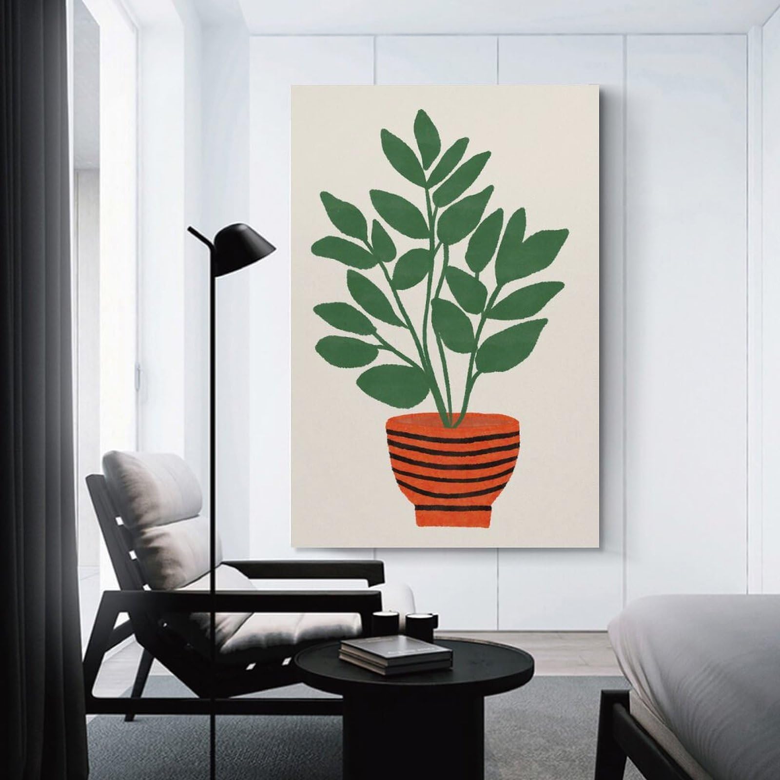 Junmoney Dieffenbachia Plant Wall Picture Print 12x18inch(30x45cm), for Picture Wall Styling in Lounge Or Bedroom, Ideal for Building A Coordinated Art Wall