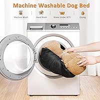 Vista 6 de FURTIME Camas medianas para perros medianos, cama rectangular lavable para perro, cama ortopédica suave y cómoda, cama calmante para cachorros, sofá
