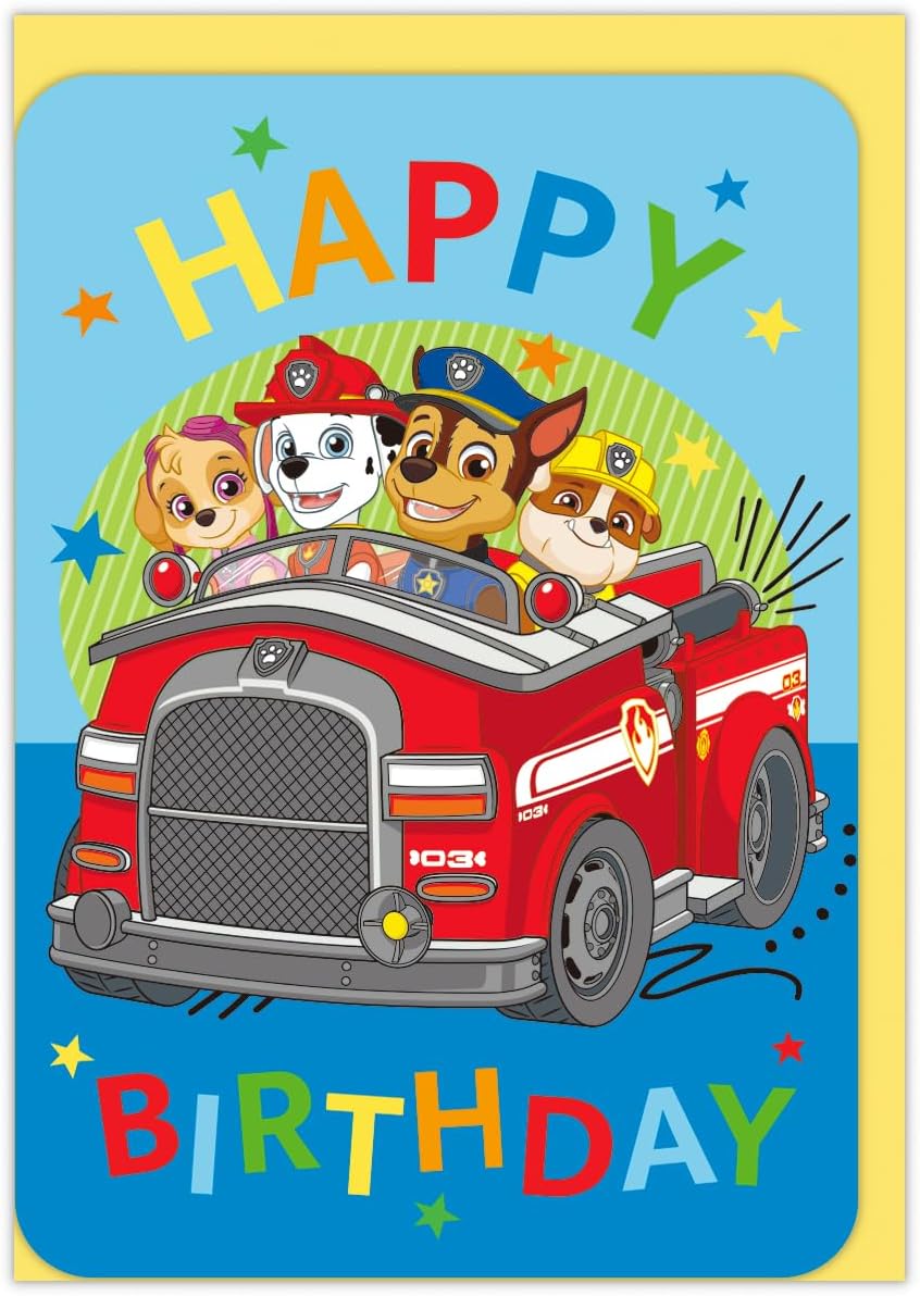 Hallmark Paw Patrol Greeting Card, Birthday Congratulations Card, Paw Run! 852740