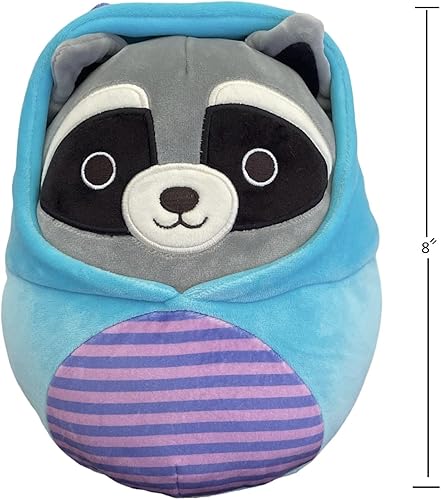 Miniatura 2 de Squishmallow - Disfraz de monstruo Rocky el mapache azul de 8 pulgadas para Halloween, con licencia oficial, suave y esponjoso, coleccionable,