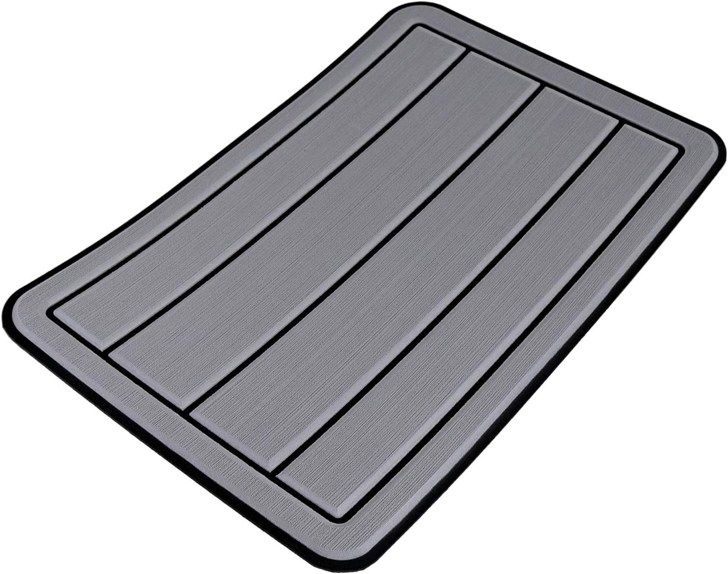 Castaway CustomsSeaDek Foam Yeti Seat Cushion | 3M Adhesive Backing | Cooler Pad Accessory | Washable & Durable | Fits Roadie 20 QT (Storm Gray/Black)
