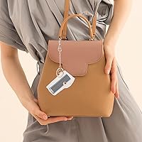 Vista 7 de Estuche transparente para llavero, funda con clip, estuche transparente para lápiz labial, llavero y brillo de labios, bolsa de bolsillo