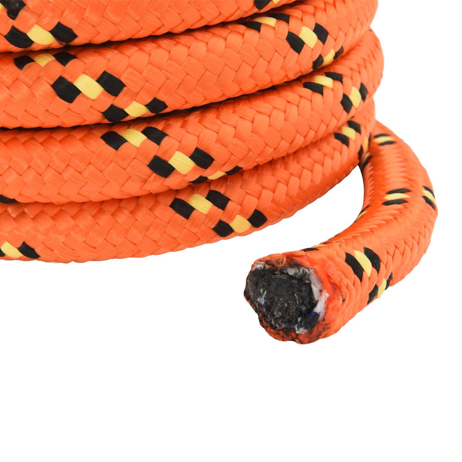 Bootsseil 10 m × 5 cm orange PP, wasserdicht, UV-beständig, schwimmfähig | Leicht, schwimmfähig, UV- und wetterbeständig, für Boot, Camping, Ladungssicherung